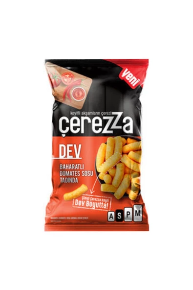 Çerezza Dev Baharatlı Domates Soslu Mısır Çerezi 150g ( 5 Adet )