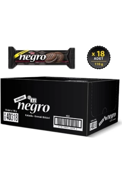 Eti Negro 100gr X 18 Adet - 1