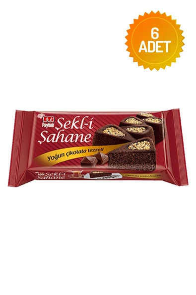 Eti Paykek Şekli Şahane Çikolatalı Fındıklı (6 Adet)