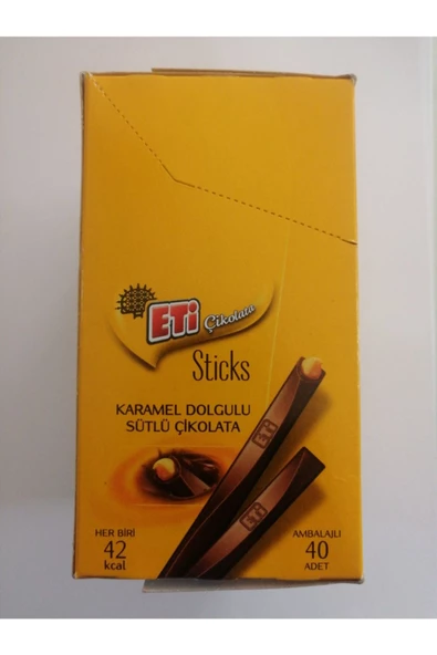 Eti Sticks Karamel Dolgulu Sütlü Çikolata - Resim 2