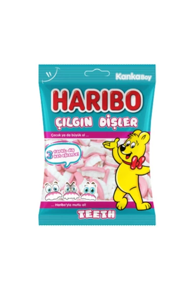 Haribo Çılgın Dişler 80 gr X 5 Adet