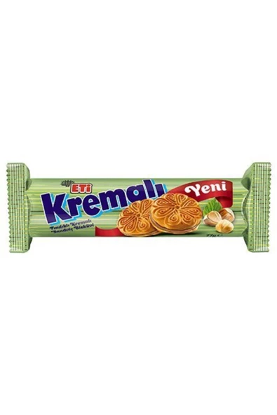 Eti Bisküvi Kremalı Fındıklı 77 Gr