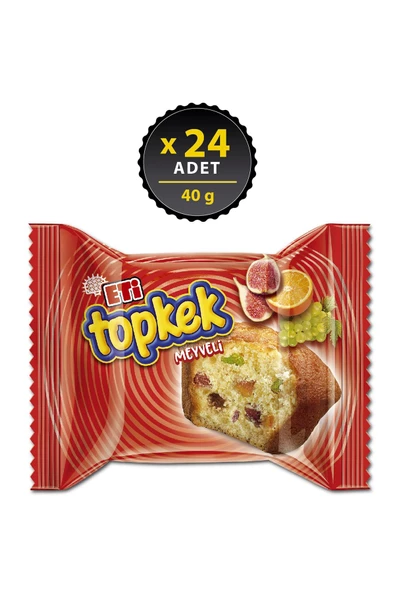 Eti Topkek Meyveli Kek 40 g x 24 Adet