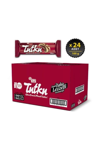 Eti Tutku Kakao Kremalı Mozaik Bisküvi 100 g x 24 Adet - Resim 2