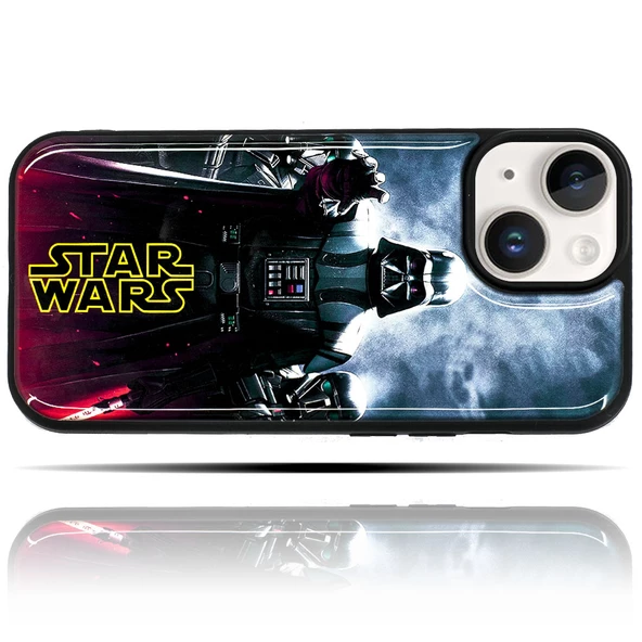 Apple IPhone 15 Plus Uyumlu Star Wars Darth Vader Yumuşak Silikon Telefon Kılıfı