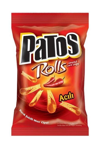 Patos Rolls Acılı Mısır Çerezi Süper Boy 125gr