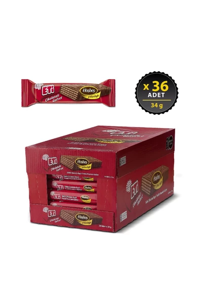 Eti Çikolatalı Gofret 34 g x 36 Adet - 2