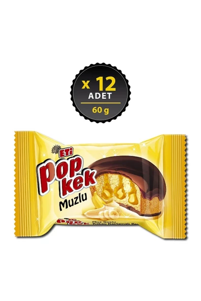 Eti Popkek Muzlu Kek 60 g x 12 Adet