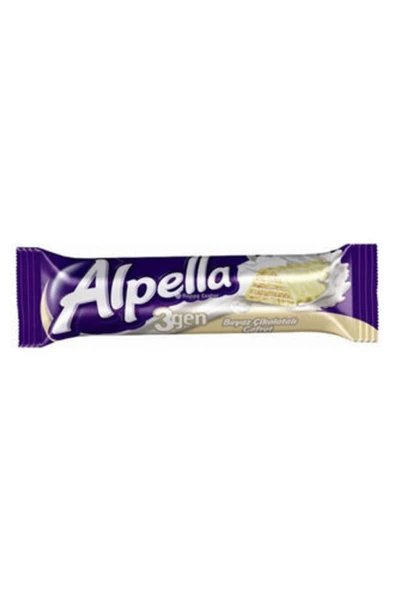 Alpella 3gen Gofret Beyaz 28 G ( 10 Adet )