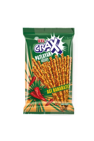 CRAX Patlayan Lezzet Acı Baharatlı Çubuk 50 G ( 10 Adet )