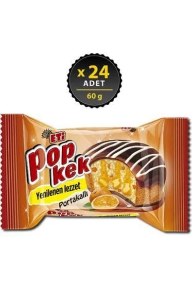 Eti Popkek 24 Adet Portakallı