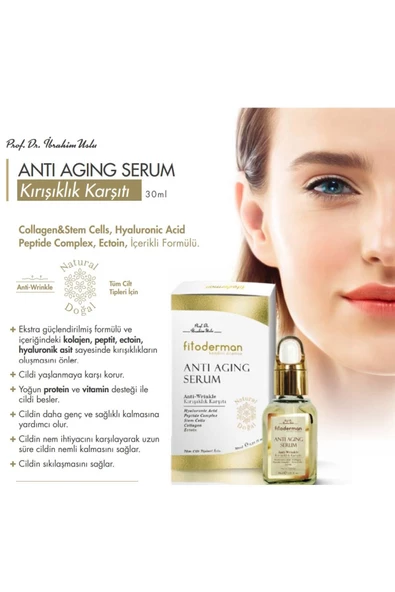 Fitoderman Yaşlanma Karşıtı, Nemlendirici Anti Aging Yüz Serumu 30 ml - 2