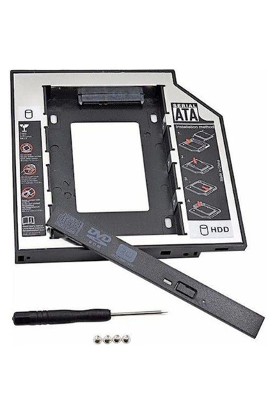 Vigor 9.5mm Sata Hdd Harddisk Caddy Kızak Kutu Laptop Ssd Notebook Ikinci Hdd Takma