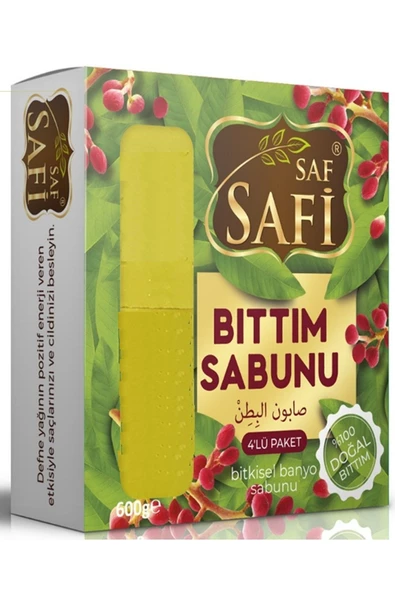 SAF SAFİ Safi Saf Doğal Bıttım Sabunu 4'lü 600gr