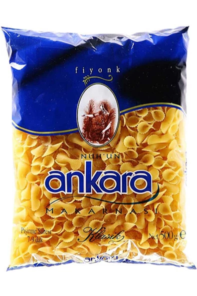 Ankara Makarna Ankara fiyonk 500 G X 20 Adet 10 Kg