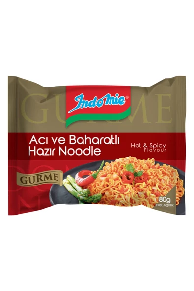 İndomie Indomie 80 Gr. Gurme Serisi Acı Ve Baharatlı Noodle 40'lı Set