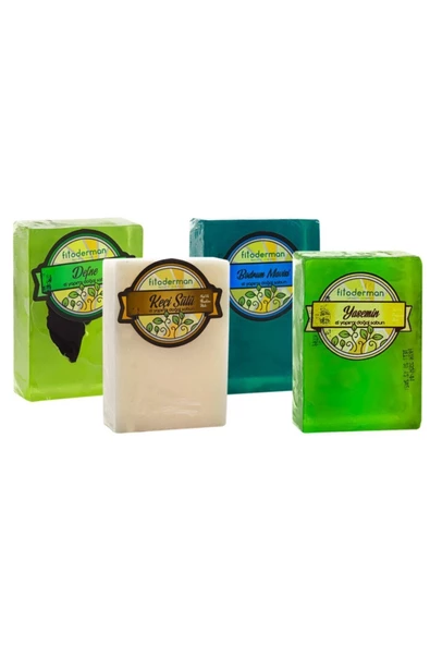 Fitoderman Doğal Siyah Nokta Önleyici & Besleyici & Saç Dökülme Karşıtı Sabun Seti10 150 gr X 4