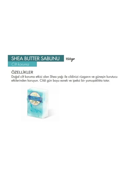 Fitoderman Shea Butter Destekleyici & E Vitaminli Cilt Ve Saç Bakımı Için Doğal Shea Butter Sabunu 150 gr