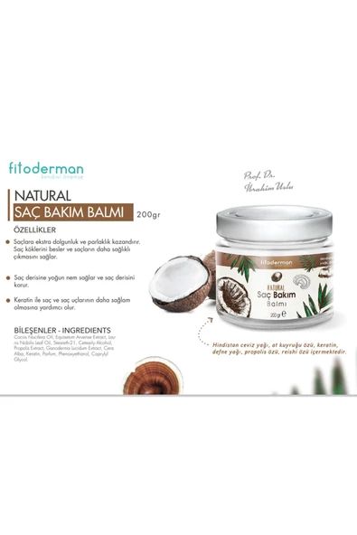 Fitoderman Hindistan Cevizli & At Kuyruğu Özlü Saç Bakım Balmı 200 ml