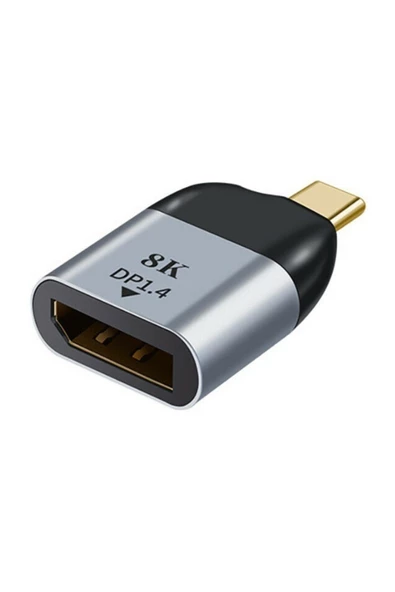 Alfais 4894 Type C To Displayport Kablo Ucu Dp Mini Çevirici Dönüştürücü Adaptör