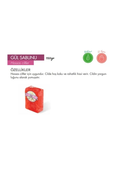 Fitoderman Hassas Ciltler Için Gözenek Sıkılaştırıcı & Yenileyici & Nemlendirici Doğal Gül Bakım Sabunu 150 gr
