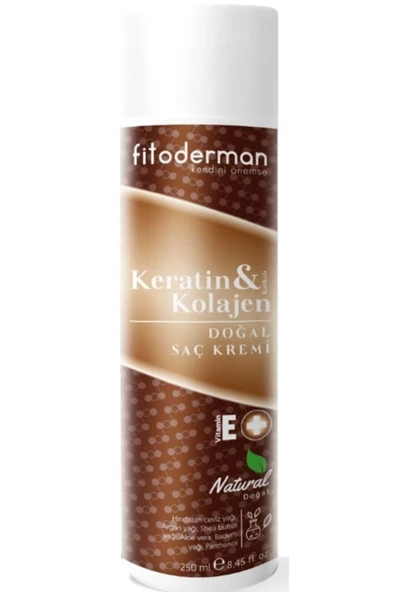 Fitoderman Doğal Keratin & Kolajen Katkılı Saç Bakım Kremi 250 ml