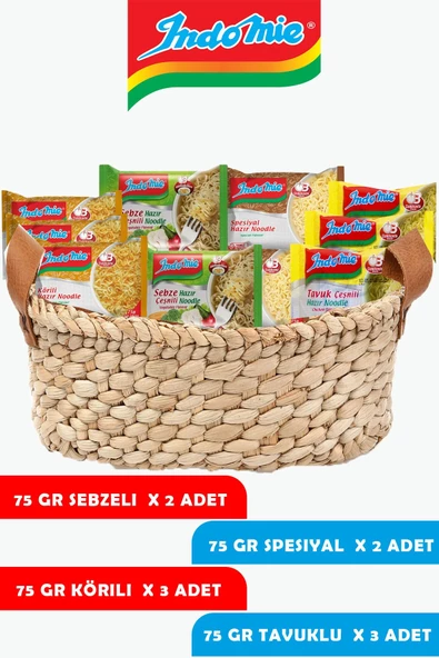 İndomie Noodle Karışık Sepeti 75 Gr X 10 Adet Karma