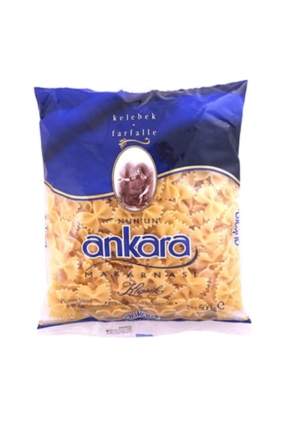 Ankara Kelebek Makarna 500gr X 20 Adet