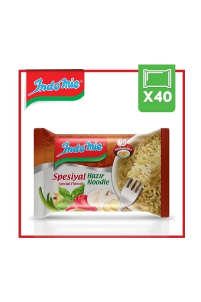 İndomie Indomie Spesiyal Çeşnili Hazır Noodle 40'lı Koli