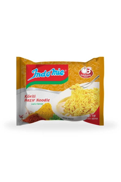 İndomie Köri Aromalı Noodle 75 gr ( 40 adet ) 3 Dakikada Hazır !