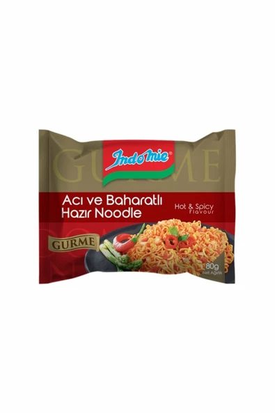 İndomie Indomie Gurme Serisi Acı & Baharatlı Hazır Noodle 20 Adet