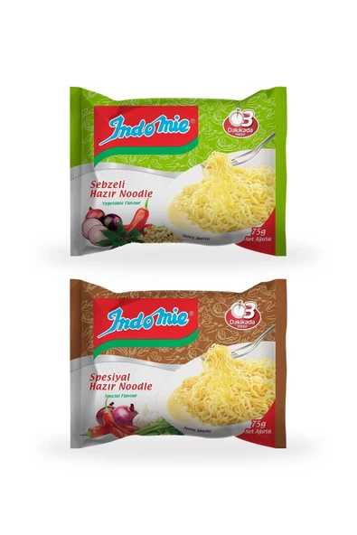 İndomie 40'lı Mix (spesiyal - Sebze) Hazır Noodle Paket