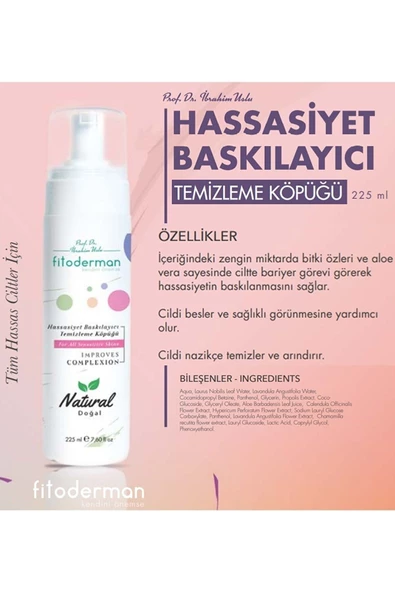 Fitoderman Gözenek Sıkılaştırıcı & Hassasiyet Baskılayıcı Temizleme Köpüğü 225 ml