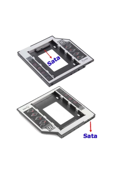 Alfais 4717 12.7mm Sata Hdd Harddisk Caddy Kızak Kutu Laptop Ssd Notebook Ikinci Hdd Takma