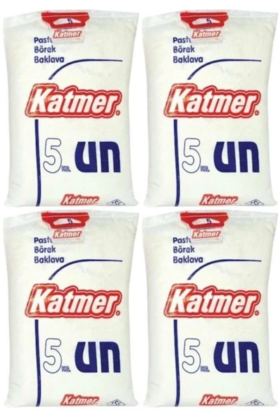 Katmer Sert Buğday Unu 5 Kg 4 Adet ( Toplam 20 Kg )