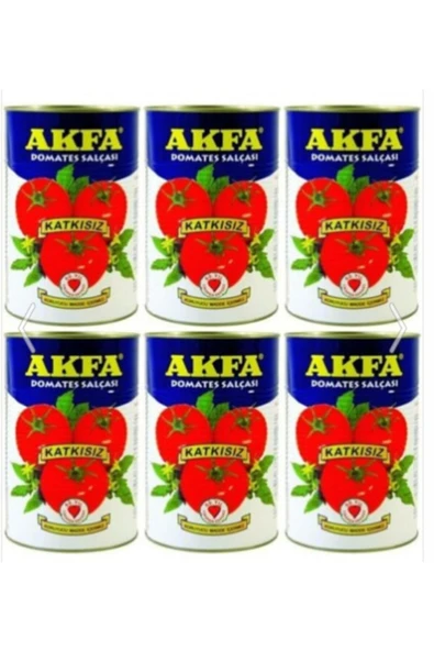 Akfa Domates Salçası 4300gr X6 Adet