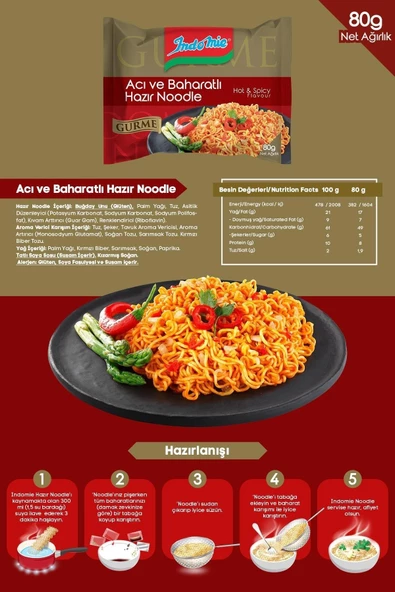 İndomie Acı Ve Baharatlı Gurme Serisi - Resim 2