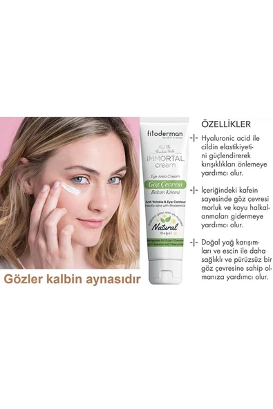 Fitoderman Immortal Morluk Ve Şişlik Azaltıcı, Nemlendirici, Kırışıklık Karşıtı Göz Çevresi Bakım Kremi 20 Ml - 4