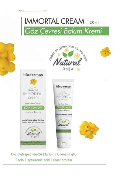 Fitoderman Immortal Morluk Ve Şişlik Azaltıcı, Nemlendirici, Kırışıklık Karşıtı Göz Çevresi Bakım Kremi 20 Ml - 3