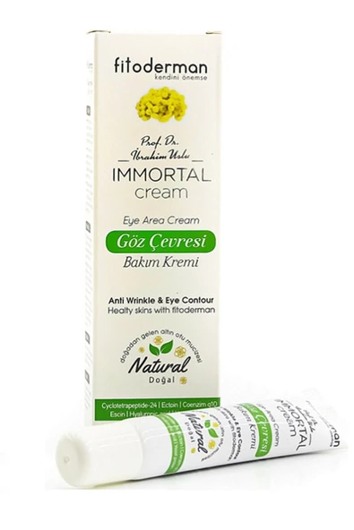 Fitoderman Immortal Morluk Ve Şişlik Azaltıcı, Nemlendirici, Kırışıklık Karşıtı Göz Çevresi Bakım Kremi 20 Ml