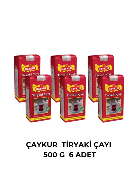 ÇAYKUR TİRYAKİ ÇAYI 500 GR - 6 ADET