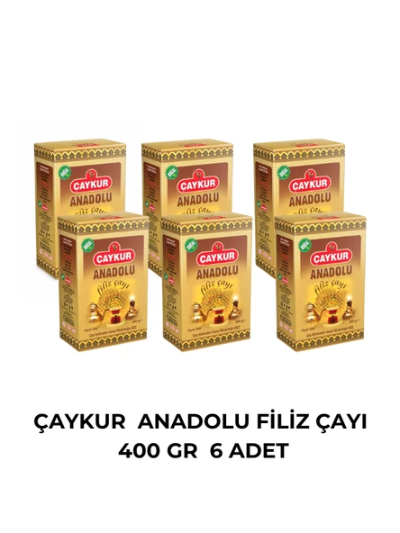 ÇAYKUR ANADOLU FİLİZ ÇAYI 400 GR - 6 ADET