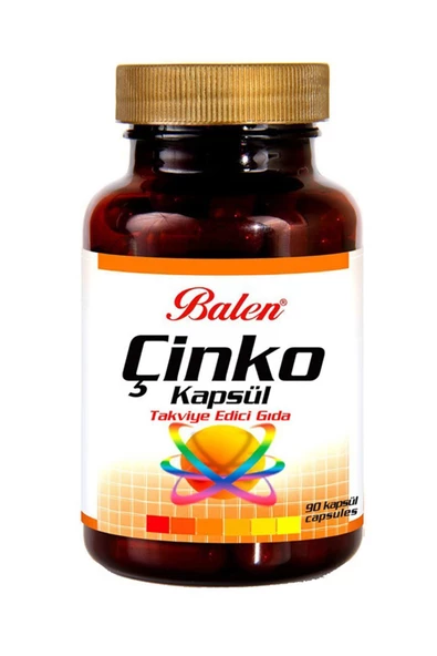 Balen Çinko 90 Kapsül Takviye Edici Gıda X 2 Adet - 2