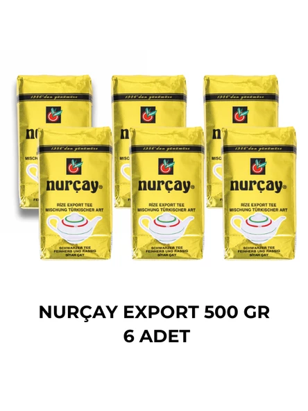 NURÇAY EXPORT ÇAY 500 GR - 6 ADET