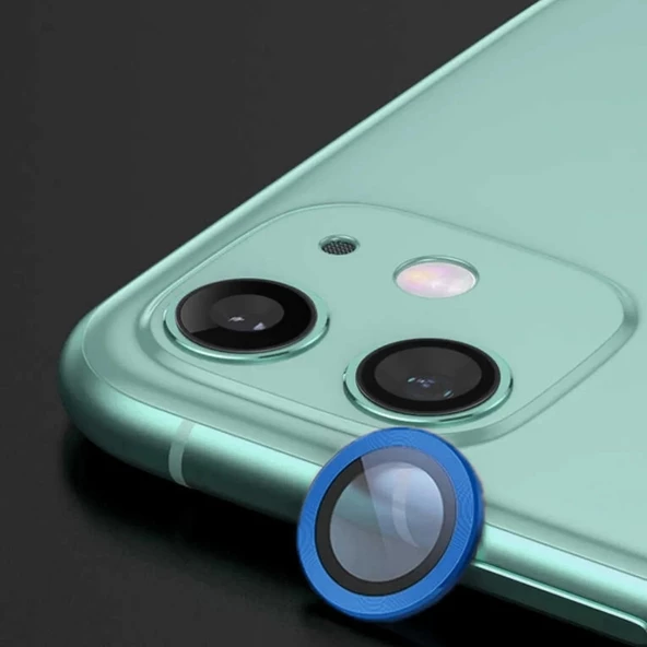 Apple Iphone 12 Mini Uyumlu Kamera Koruyucu Lens MAVİ