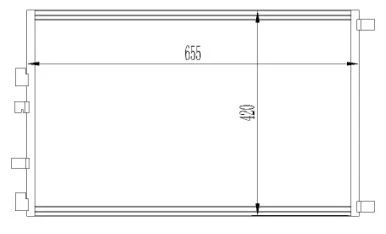 KLIMA RADYATORU MEGANE II-SCENIC II 2.0 DCI 05--- 665X420X16 - ORIS CRN787016