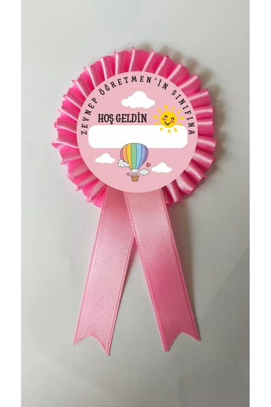 yıldızkurdelaankara SINIFINA HOŞGELDİN SATEN KOKART ROZET 10 ADET - 1