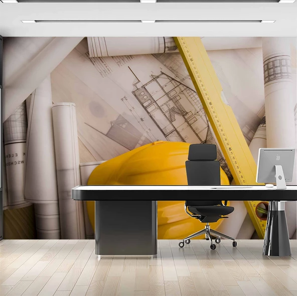 Baret Terazi Gayrimenkul Emlak ve Gayrimenkul Duvar Kağıdı Baskı - Resim 2