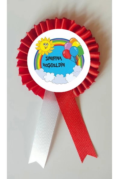 yıldızkurdelaankara Sınıfına Hoşgeldin Saten Kokart Rozet 10 Adet ürün görseli