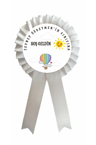 yıldızkurdelaankara SINIFINA HOŞGELDİN SATEN KOKART ROZET 10 ADET - 1